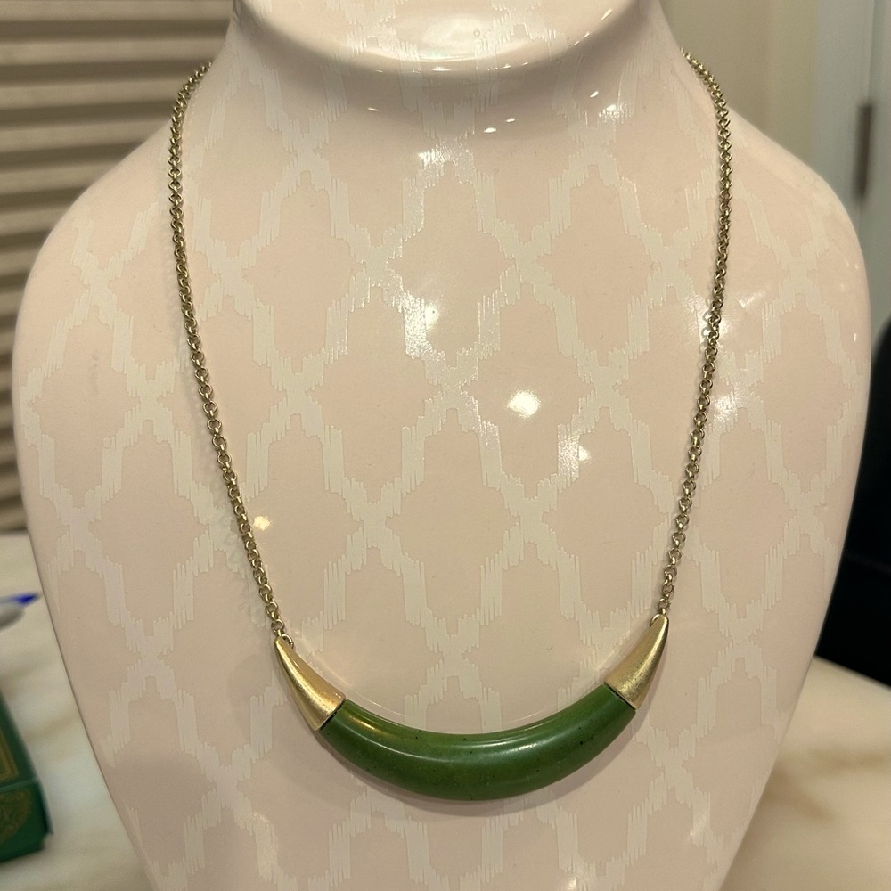 Jasper Crescent Necklace